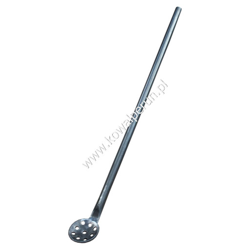 Casting spoon for collecting slag with handle