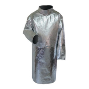 Heat-resistant protective apron