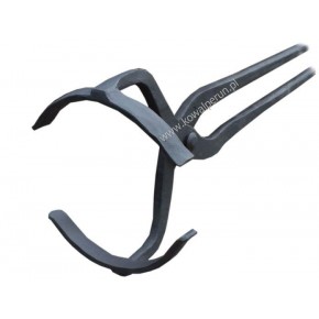 Tongs for removing crucibles